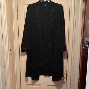 Alfani Black Blazer with White Trim